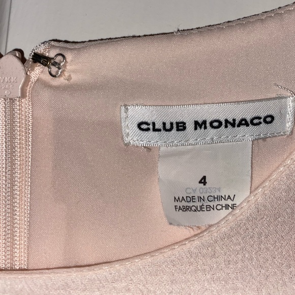 Club Monaco | Edni Scalloped Pink Dress Size: 4 - Picture 6 of 8